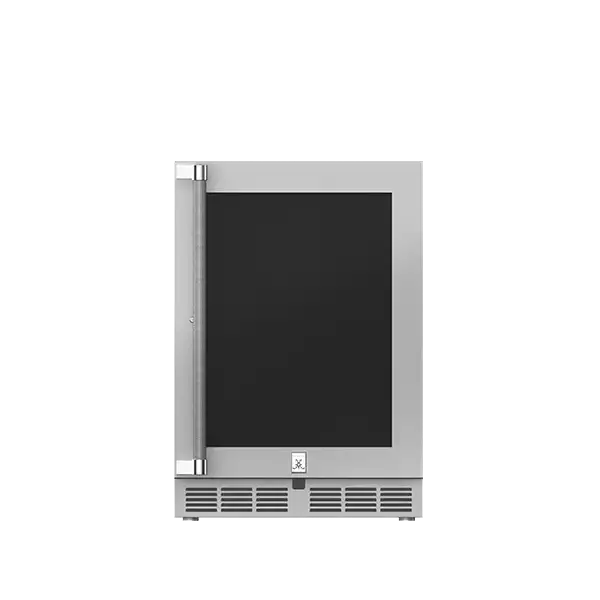 Hestan 24-Inch Outdoor Dual-Zone Fridge With Tempered Glass Door 1