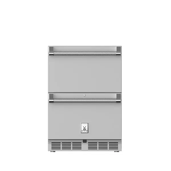 Hestan 24-Inch Outdoor Refrigerated Cabinet With Locking Drawers 1