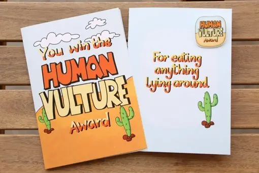 'Human Vulture' Lighthearted Recognition Trophy 1