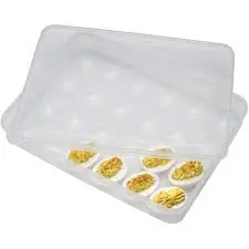 Insulated Deviled Egg Carrier With Compartmentalized Tray 1