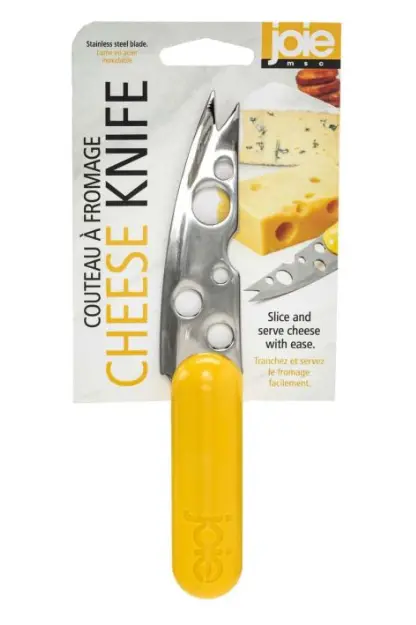 Joie Ergonomic Cheese Knife With Yellow Handle 1