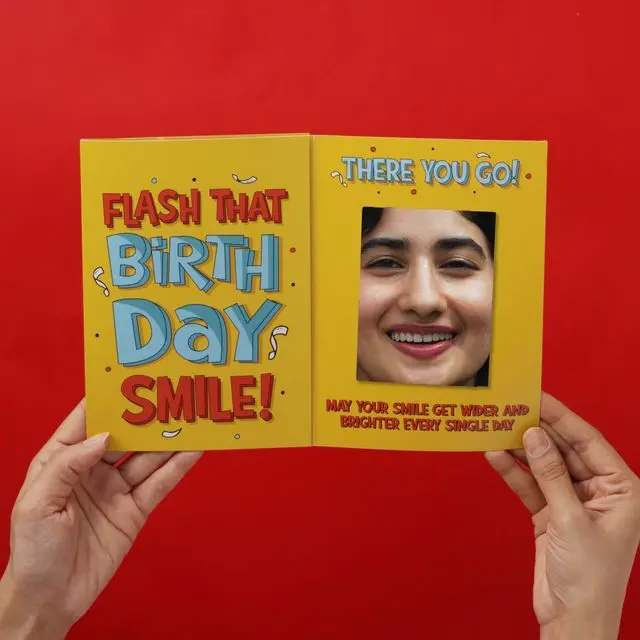 Joyful Birthday Mirror Card 1