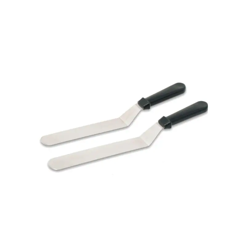 King Metal Offset Stainless Steel Spatula With Ergonomic Plastic Handle 1