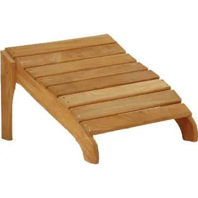 Kingsley Bate Teak Adirondack-Style Ottoman – Classic Outdoor Design 1
