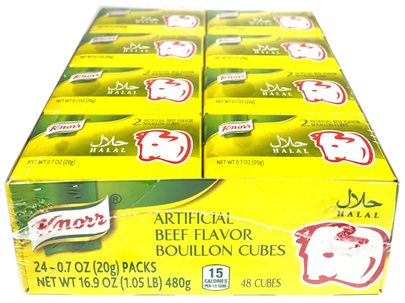 Knorr Beef Bouillon Cubes – Case Of 24 × 20G (16.9 Oz / 480G) Savory Stock Base 1