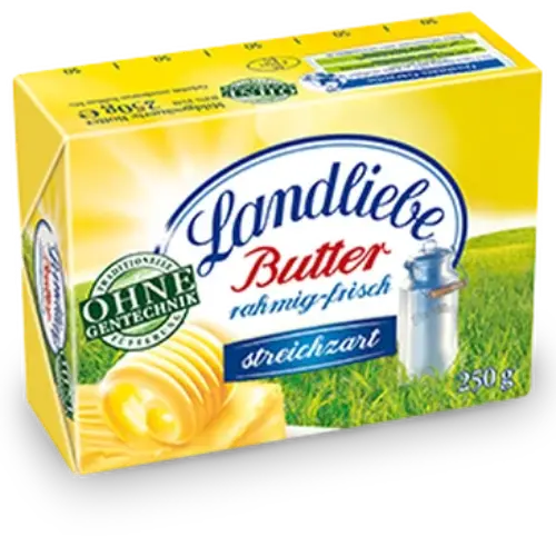 Landliebe Premium Unsalted Butter – 250 Gram Block 1