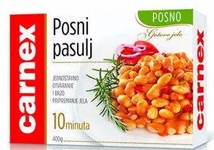 Light Serbian Bean Stew – Posni Pasulj By Carnex, 400G 1