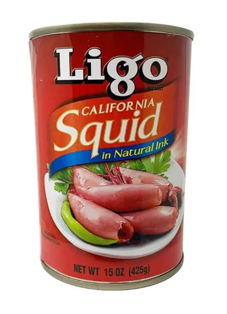 Ligo Squid In Its Own Natural Ink – 15 Oz (425G) Seafood Specialty 1
