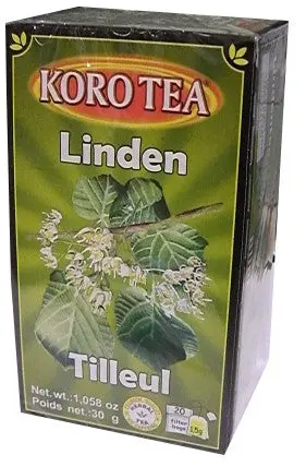 Linden Blossom Herbal Tea Bags (Koro) – 20 Count, 30G 1