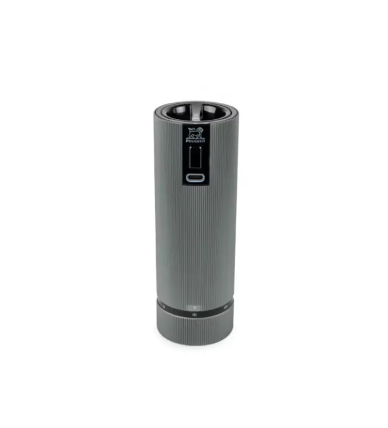 Line Aluminum Electric Pepper Mill – Dark Matte Black Finish 1