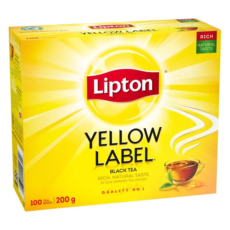 Lipton Yellow Label Black Tea Bags – 100 Count (200G) 1