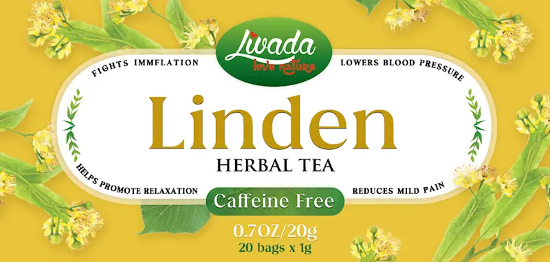 Livada Linden Herbal Tea, 20G Loose Leaf Or Bagged 1