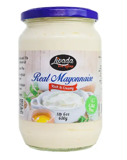 Livada Real Mayonnaise – 630G Traditional Recipe Jar 1