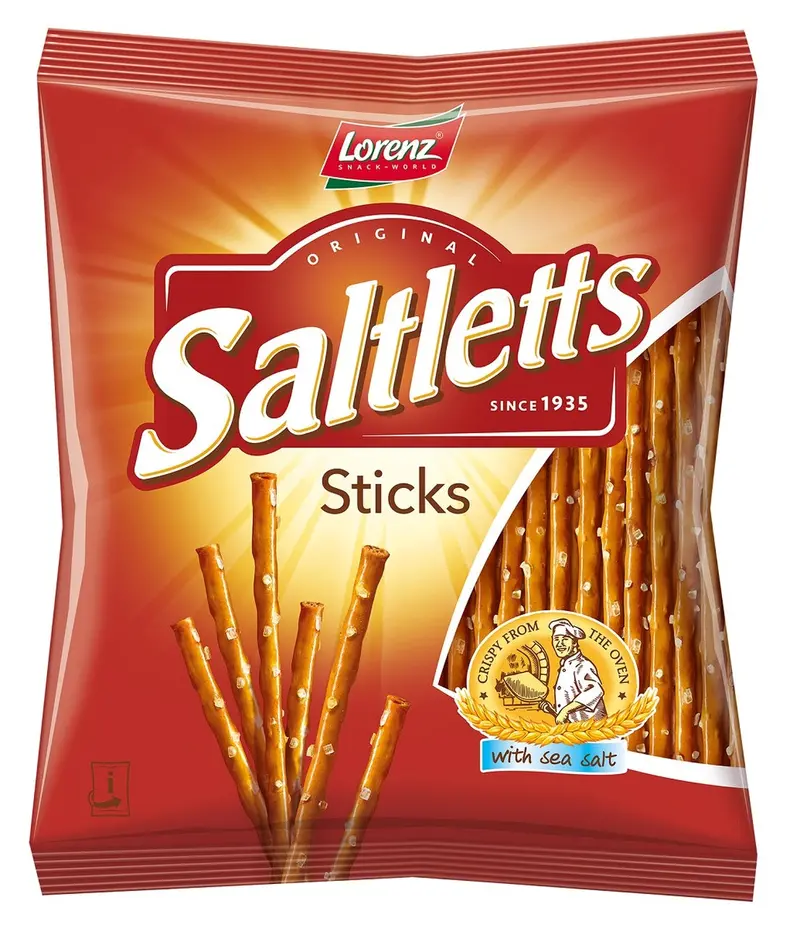 Lorenz Saltletts Crispy Pretzel Sticks – 75G Bag 1