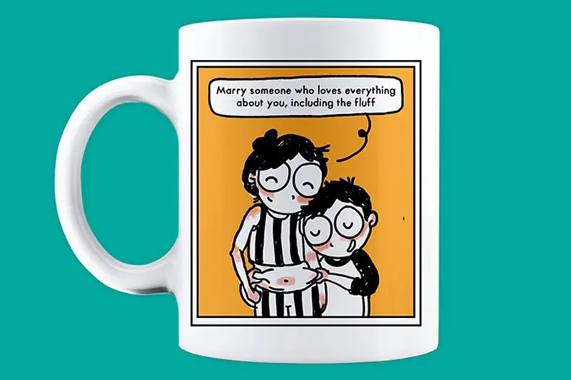 'Love Is Loving You' Ceramic Coffee Mug 1