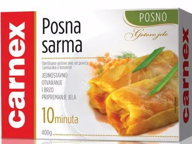 Low-Fat Traditional Cabbage Rolls – Posna Sarma By Carnex, 400G 1