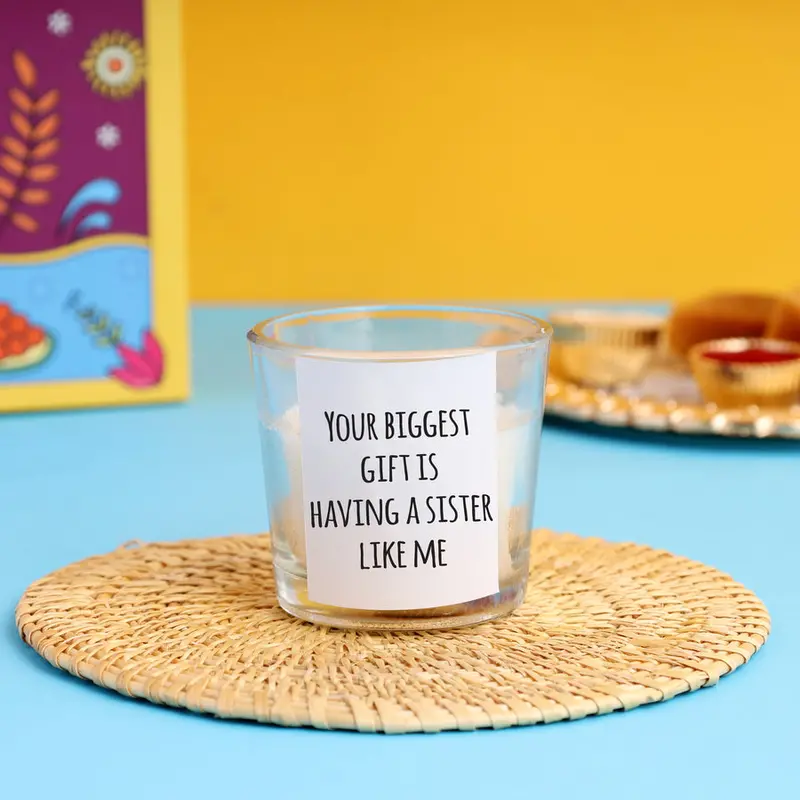 'Lucky You, Sister!' Celebration Candle – Joyful Fragrance With Custom Label 1