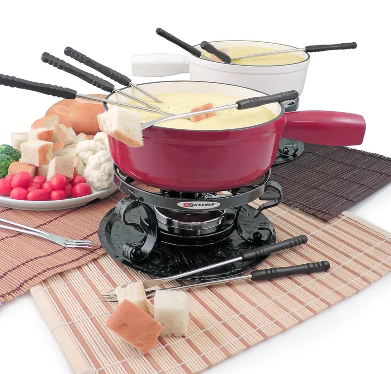 Lugano Cheese Fondue Kit With Ceramic Pot 1
