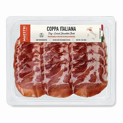 Maestri Coppa Italiana – Dry-Cured Pork Shoulder, 3 Oz Sliced 1