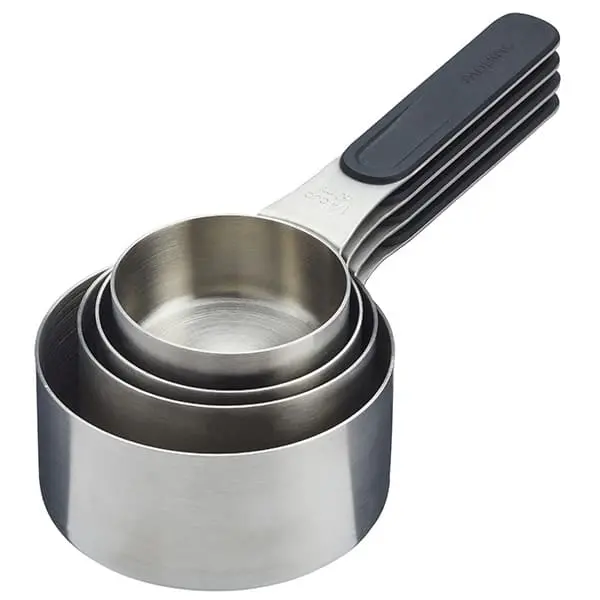 Magnetic Measuring Cups – 4-Piece Nested Stainless Steel Set 1