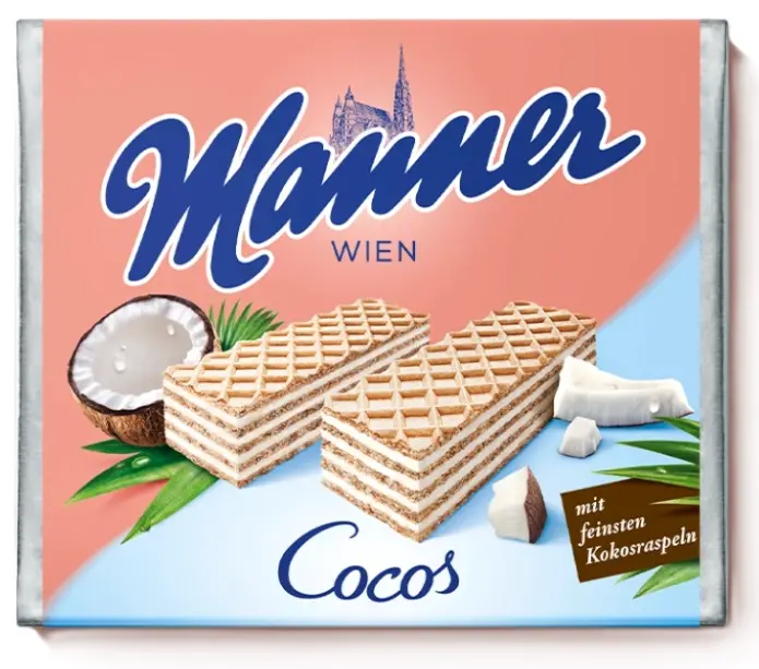 Manner Coconut Cream-Filled Wafers, 75G 1