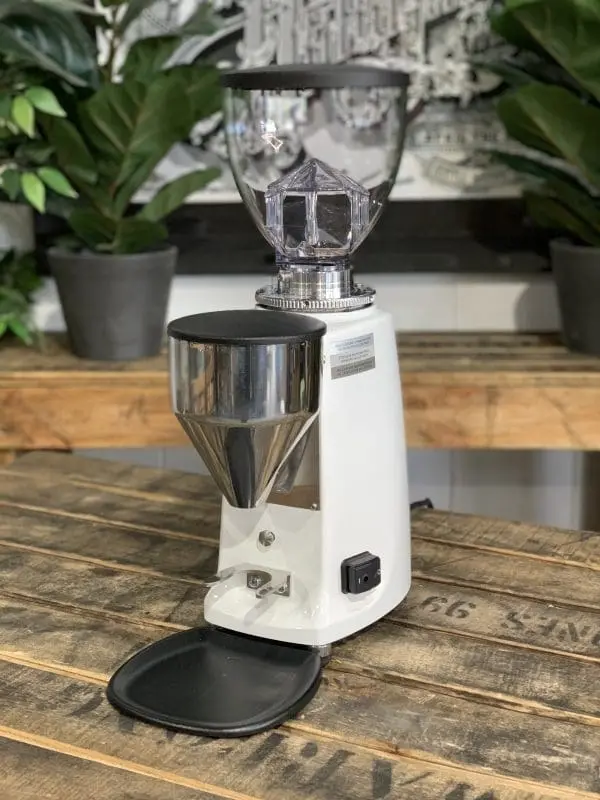 Mazzer Mini B On-Demand Espresso Grinder – White Housing, New 1