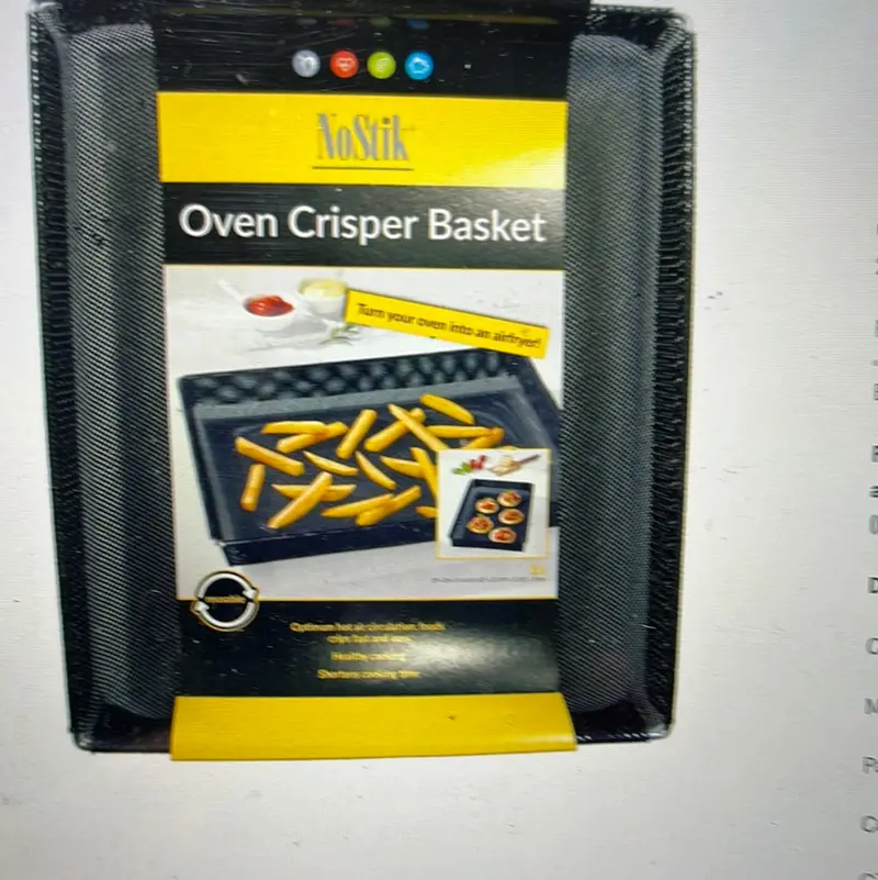 Medium Stainless Steel Oven Crisper Basket 1