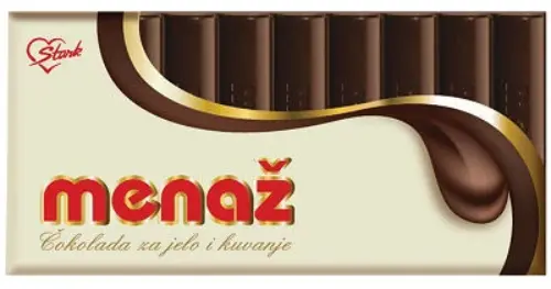 Menaz Stark Cooking Chocolate Bar – 200 G 1