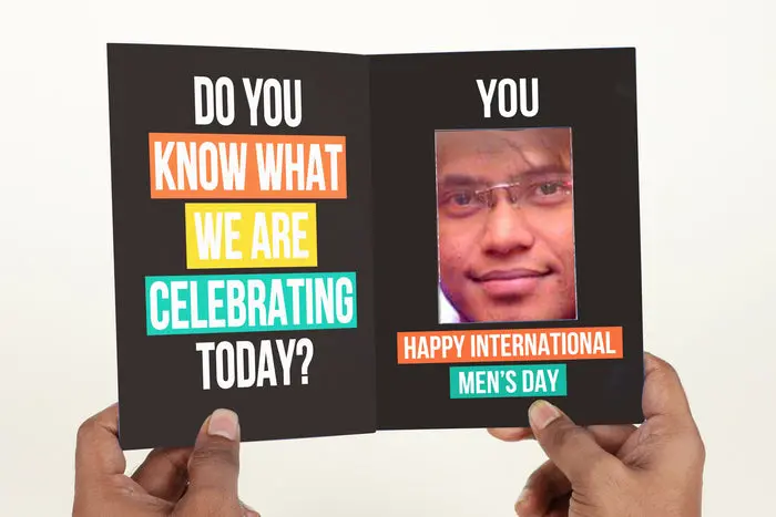 Men’S Day Mirror Card – Reflective & Witty Greeting 1