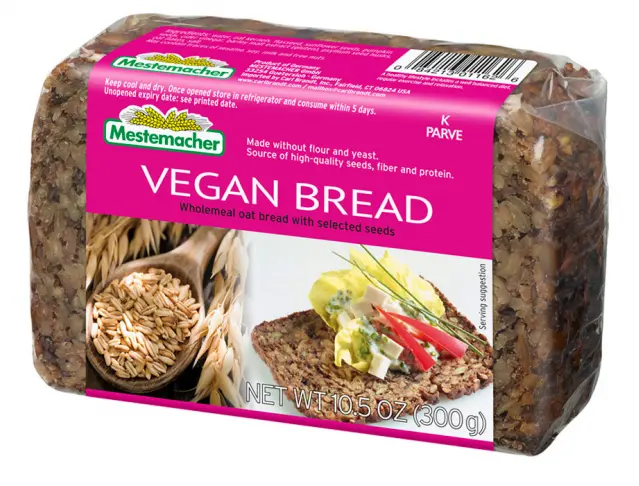 Mestemacher Vegan Whole Grain Bread, 10.5 Oz (300G) 1