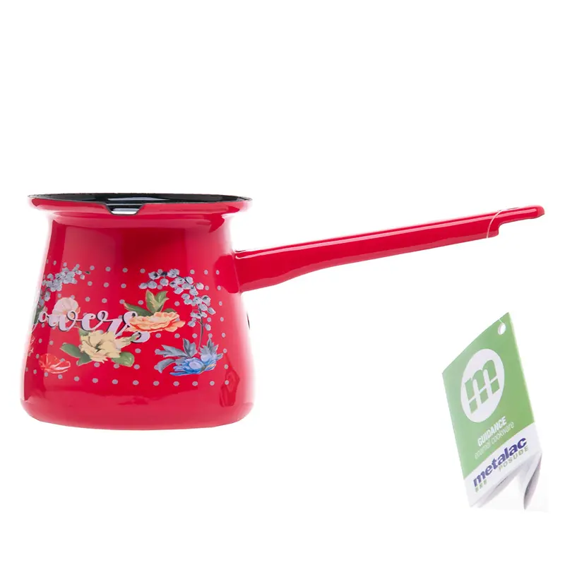 Metalac Enamel Floral Coffee Pot – Size No. 7 1