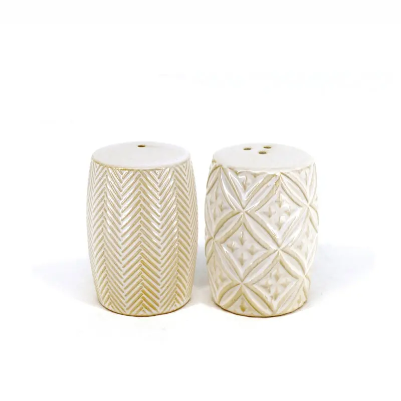 Modern Ceramic Salt And Pepper Shaker Set 1