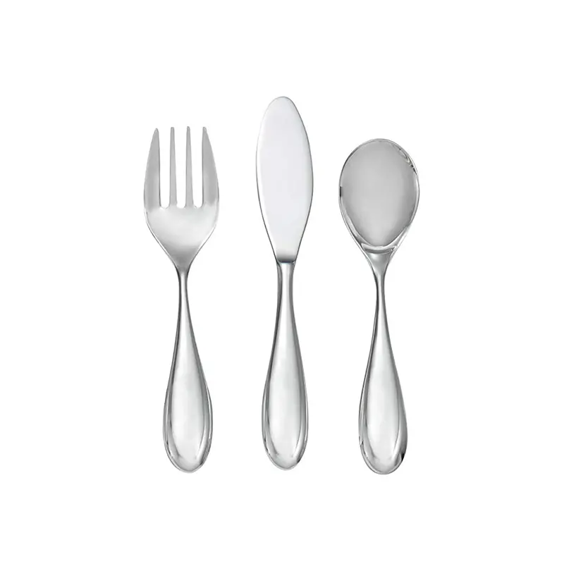 Nambé Infant Cutlery Set – Ergonomic Baby Spoon And Fork Set 1