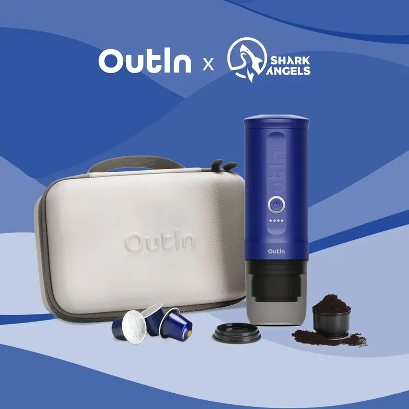 Nano Portable Espresso Machine Ocean Blue Bundle 1