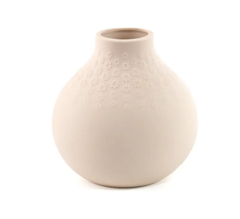 Natural Living Ceramic Bouquet Vase – Handcrafted Matte Finish For Fresh Or Dried Stems 1