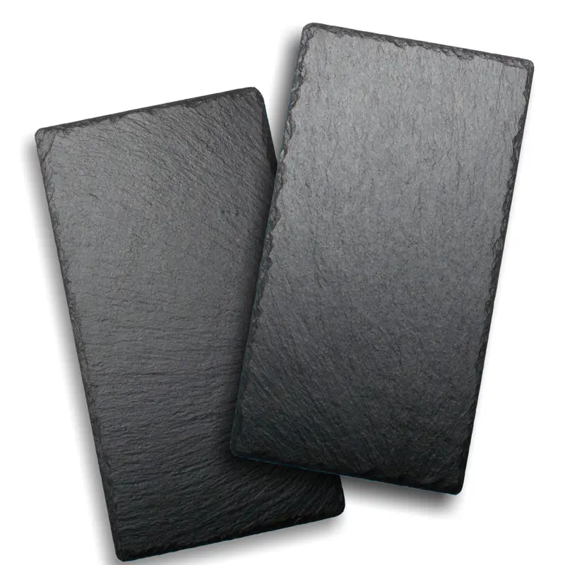 Natural Slate Serving Platter Set – Two Complementary Sizes 1