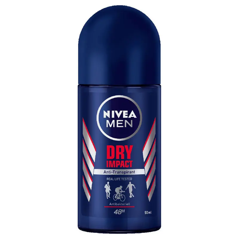 Nivea Dry Impact Men’S Roll-On Antiperspirant Deodorant – 50Ml 1