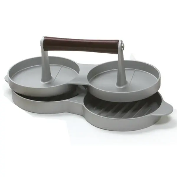 Norpro Heavy-Duty Double Burger Press For Uniform Patties 1