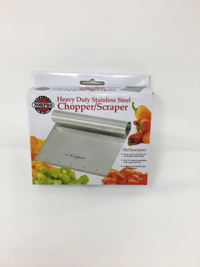 Norpro Heavy-Duty Stainless Steel Chopper And Scraper Tool 1