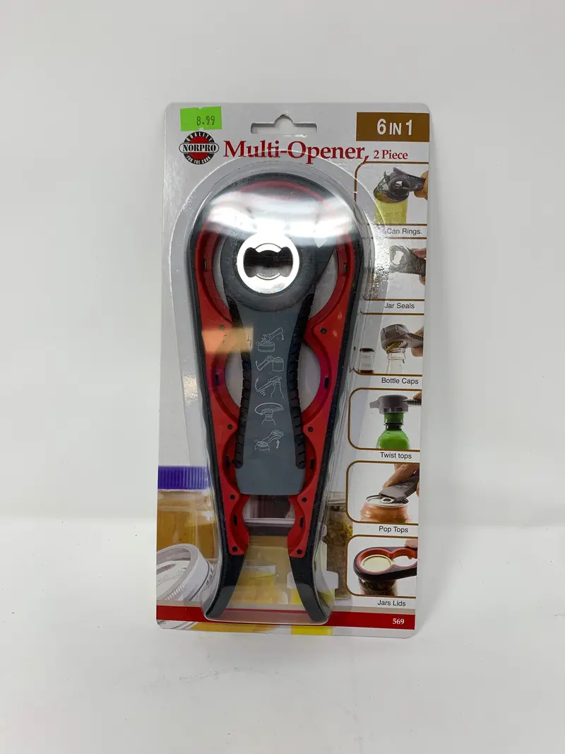 Norpro Multi-Use Can And Jar Opener – Compact Manual Opening Tool 1