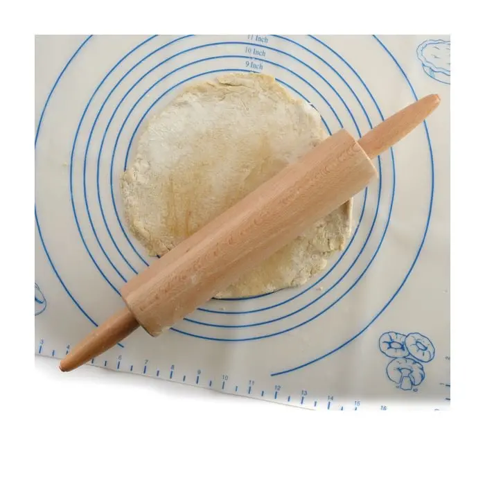 Norpro Solid Hardwood Rolling Pin – 10-Inch Smooth Surface 1
