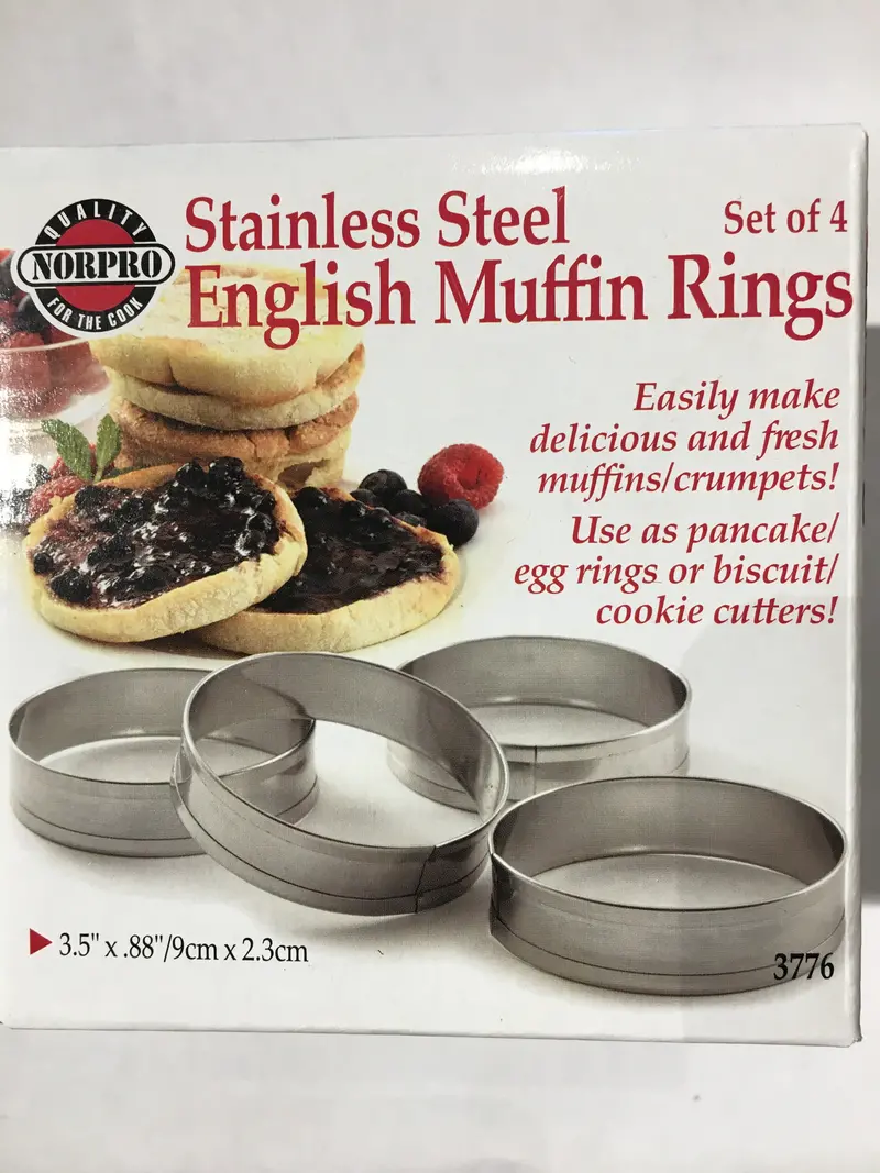 Norpro Stainless Steel English Muffin Rings – Set Of 6 1