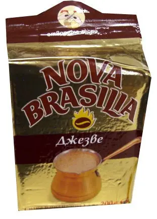 Nova Brasilia Djezve-Style Ground Coffee – 200G, Brown Packaging 1