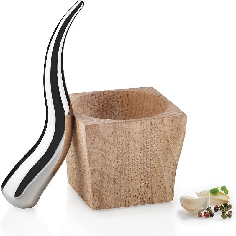 Nuance Granite Mortar And Pestle Set – Handcrafted For Grinding Spices And Herbs 1
