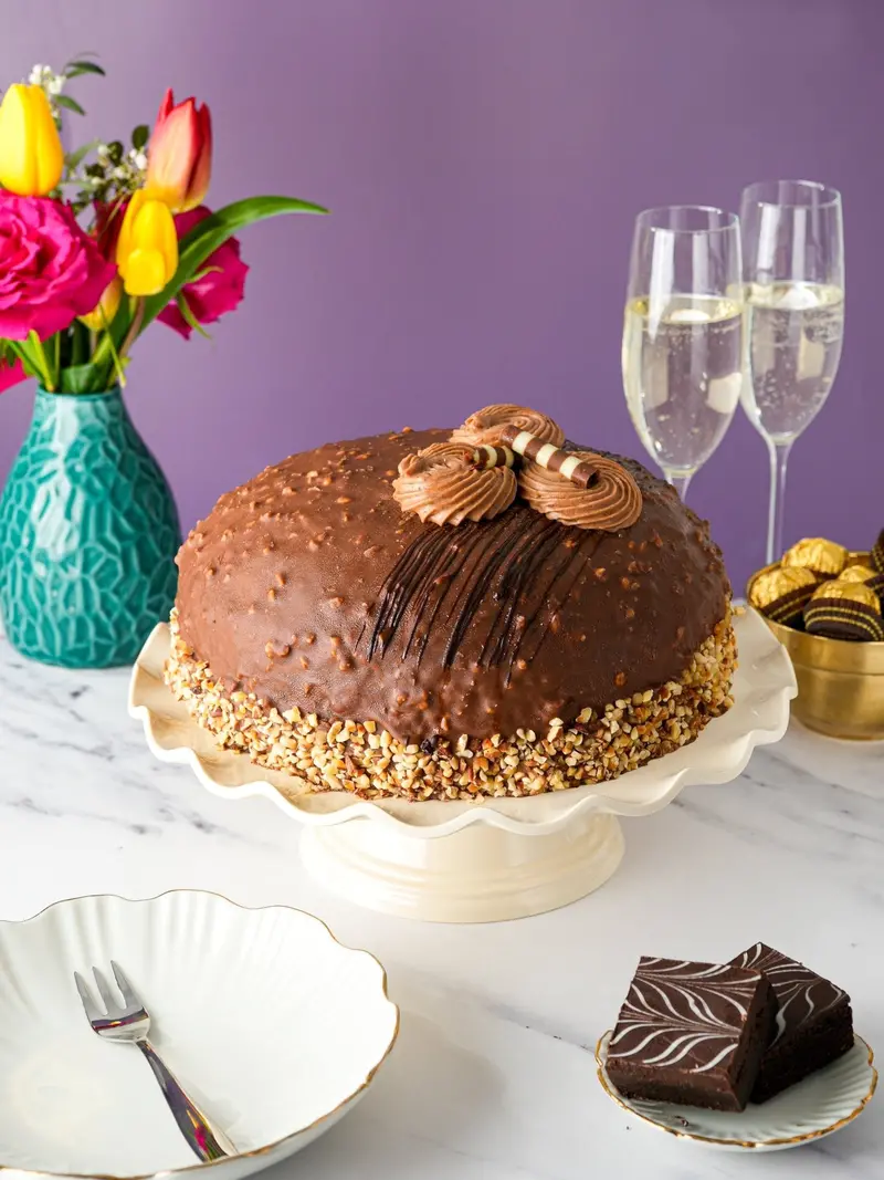 Nutella Crunch Dome Cake – Gourmet Chocolate Dessert 1