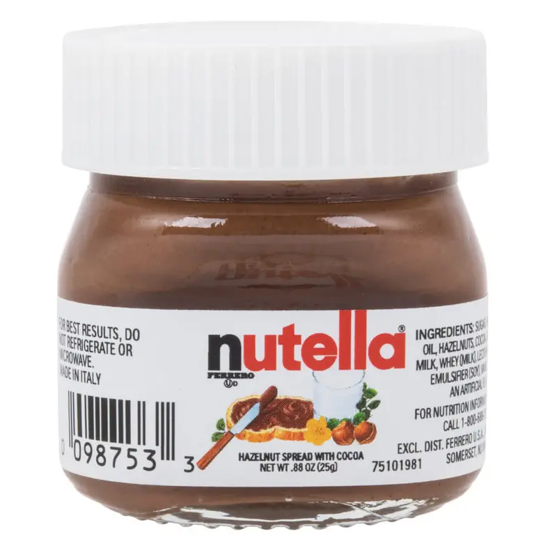 Nutella Mini Hazelnut Cocoa Spread – 0.88 Oz Glass Jar 1