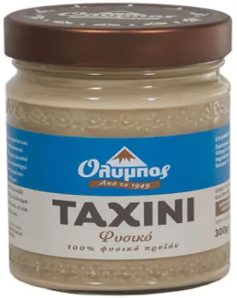 Olympos Pure Ground Sesame Tahini Paste – 300G (10.5Oz) Jar 1