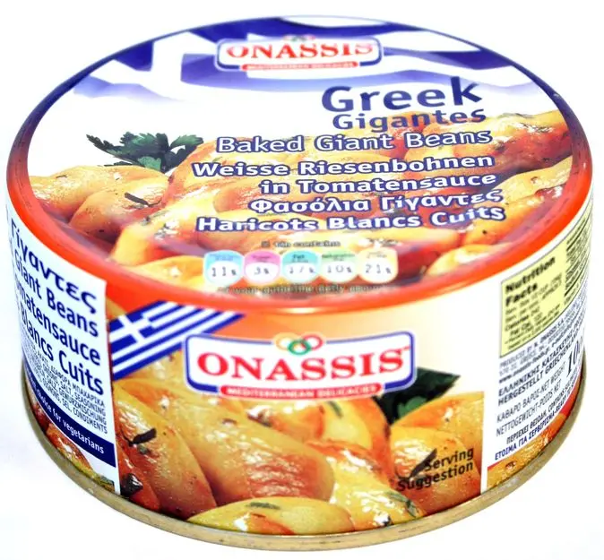 Onassis Baked Giant Beans In Rich Tomato Sauce – 280G Can 1