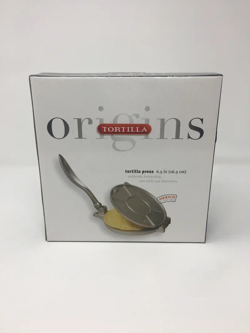 Origins Traditional Aluminum Tortilla Press 1