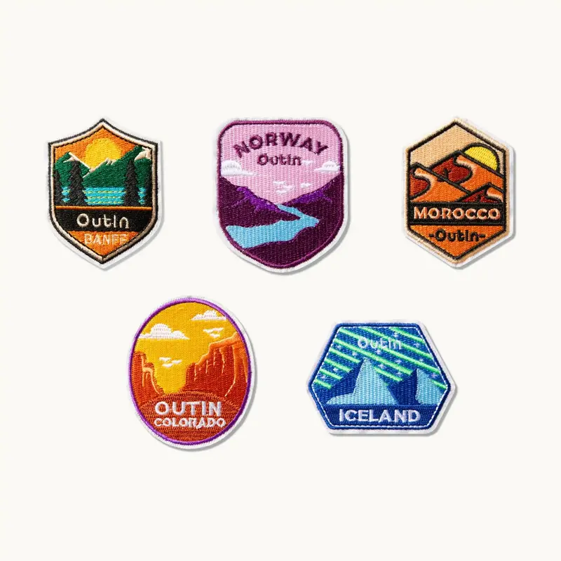 Outin Embroidered Adventure-Themed Patch 1